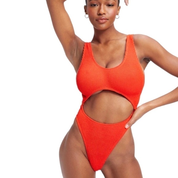 Good American Other - Good American Swimsuit Orange Monokini One Piece 2X 3X